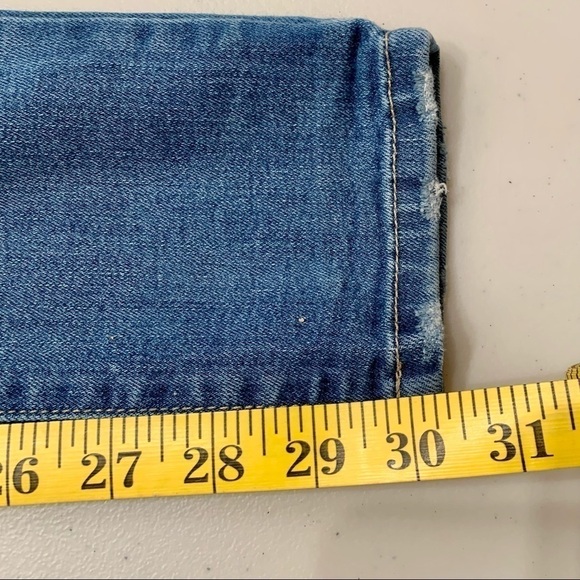 Flying Monkey Jeans Adult Size 25 Blue Platinum Distressed 30.5” Inseam Women - Picture 9 of 9